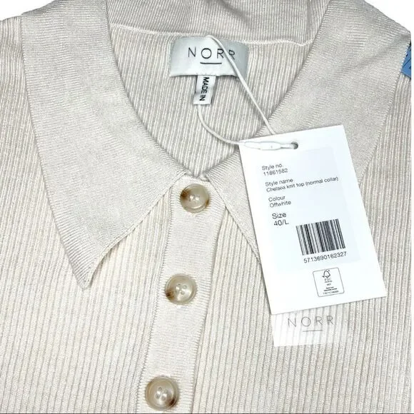 NORR Chelsea Knit Top in Off White - Picture 4 of 9
